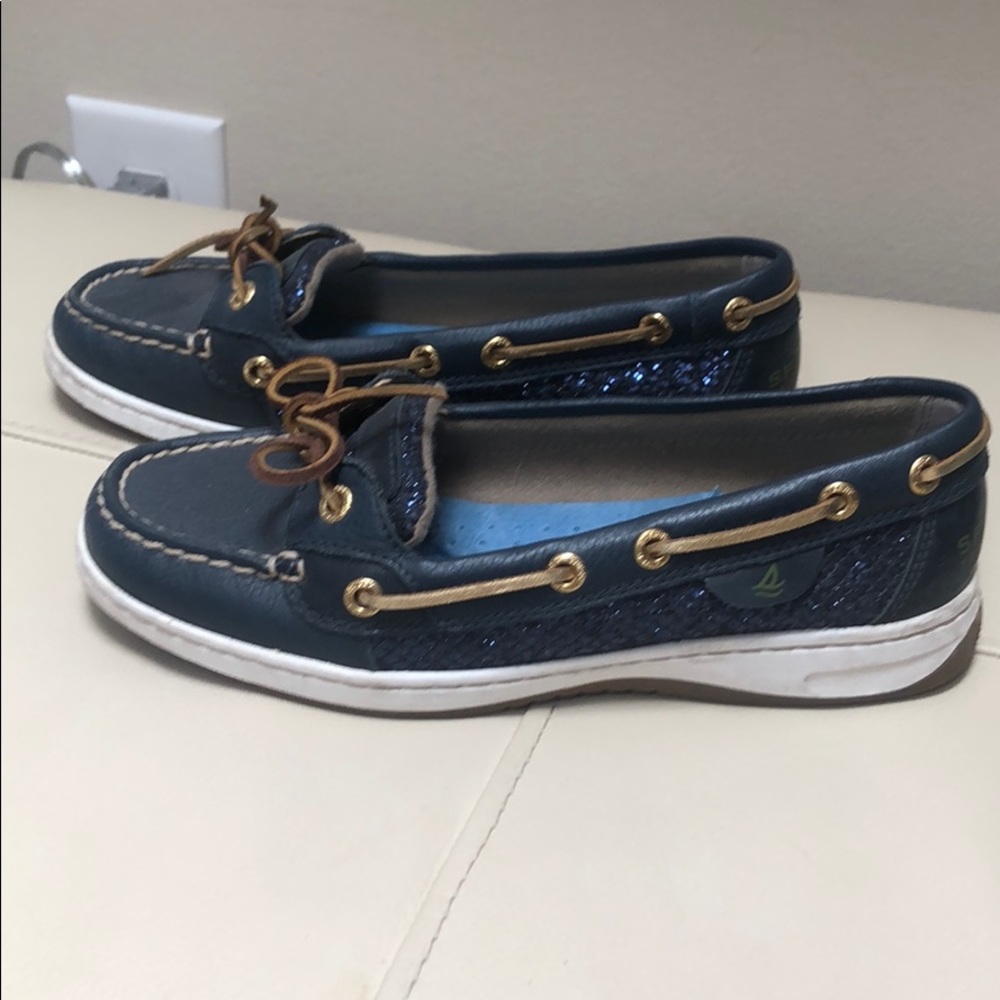 Blue sperry boat shoes - Picture 1 of 4